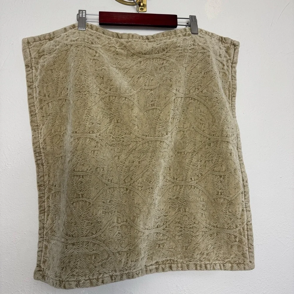 Pottery Barn 20X20 Sand Khaki Geometrical Flower Bohemian Classic Pillow Case‎